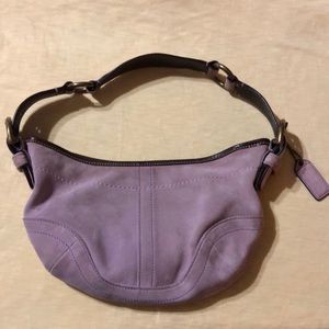 Authentic Coach Suede Handbag